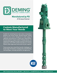 Deming VTP vertical turbine pumps